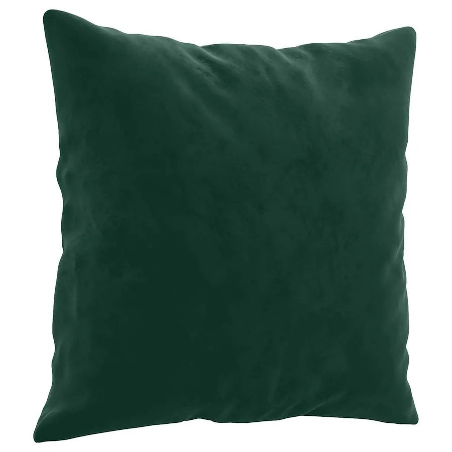 Ensemble de canapés 2 pcs avec coussins vert foncé velours - 5