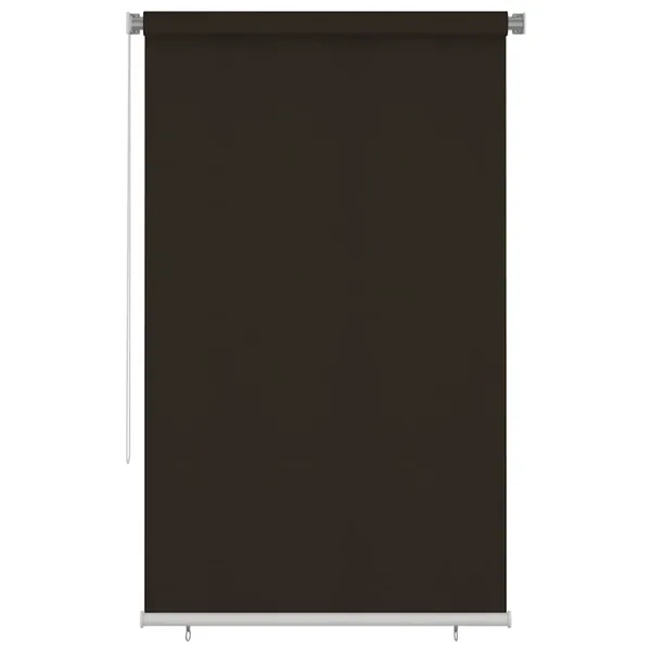 Store roulant d'extérieur 145 (l) x 230 (H) cm marron HDPE