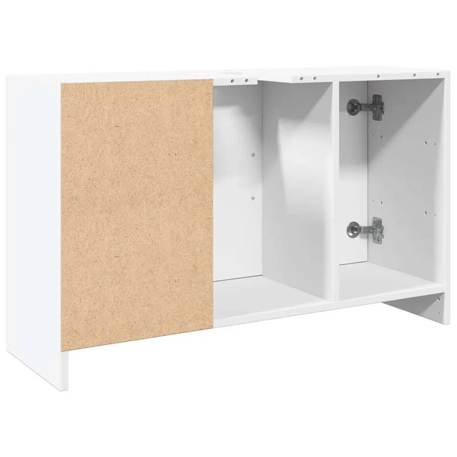 Armoire d'évier blanc 90x29x55 cm bois d'ingénierie - 7