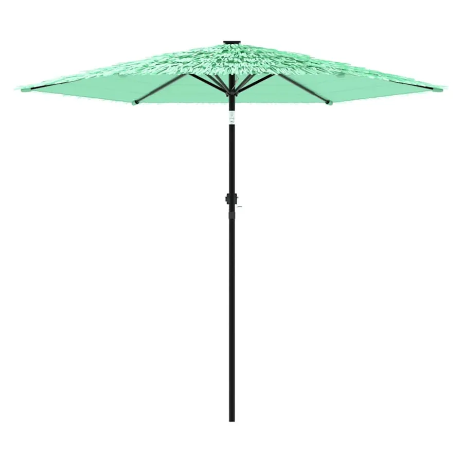 Parasol de jardin avec mât en acier vert 268x268x226 cm - 4