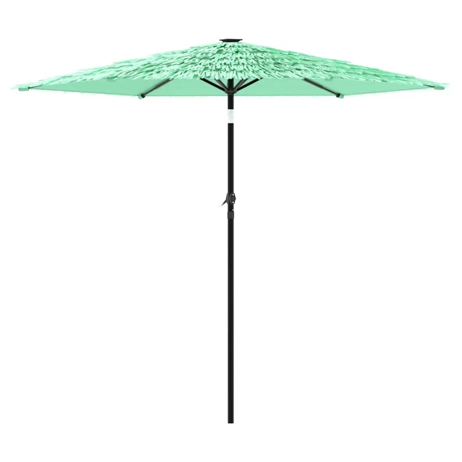 Parasol de jardin avec mât en acier vert 268x268x226 cm - 5