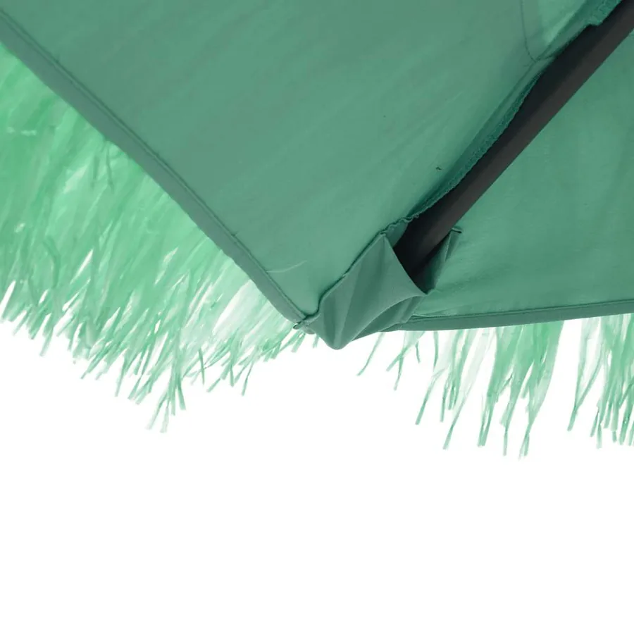 Parasol de jardin avec mât en acier vert 268x268x226 cm - 9