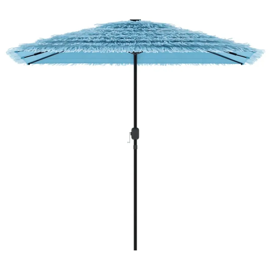Parasol de jardin avec mât en acier bleu 248x248x248 cm - 3