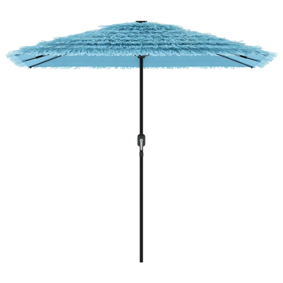 Parasol de jardin avec mât en acier bleu 248x248x248 cm - 4