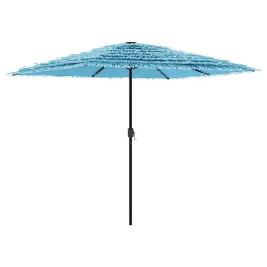 Parasol de jardin avec mât en acier bleu 248x248x248 cm - 5