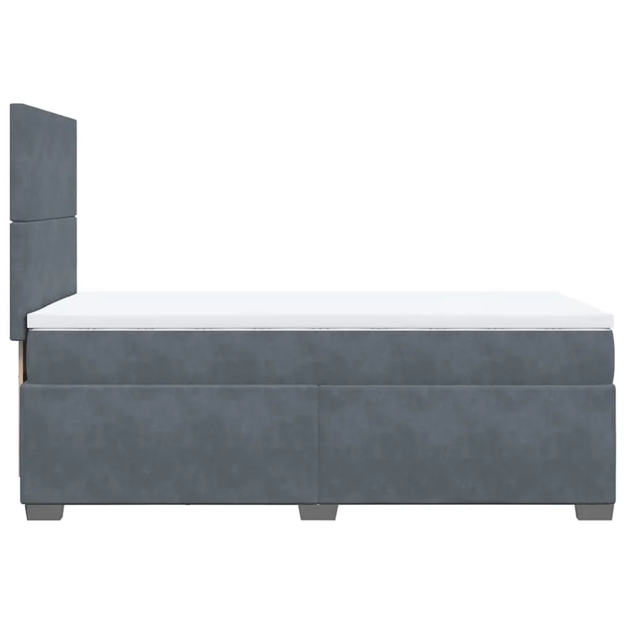 Sommier à lattes de lit avec matelas Gris foncé 100x200 cm - 12