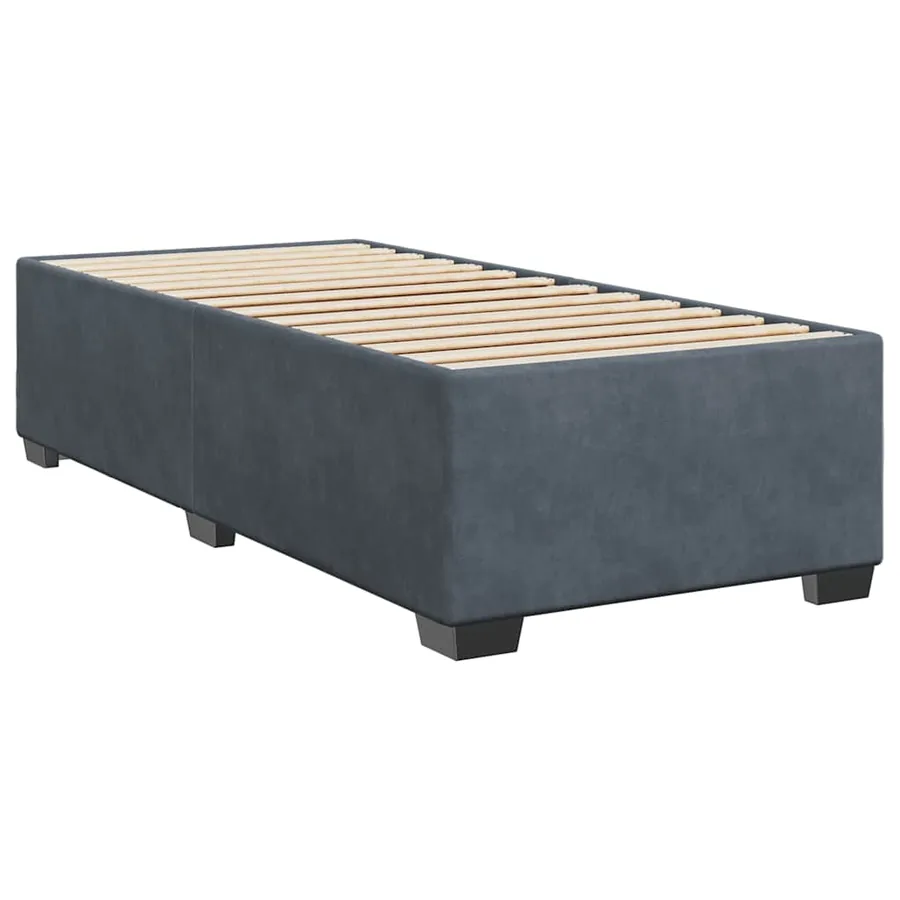 Sommier à lattes de lit avec matelas Gris foncé 100x200 cm - 9