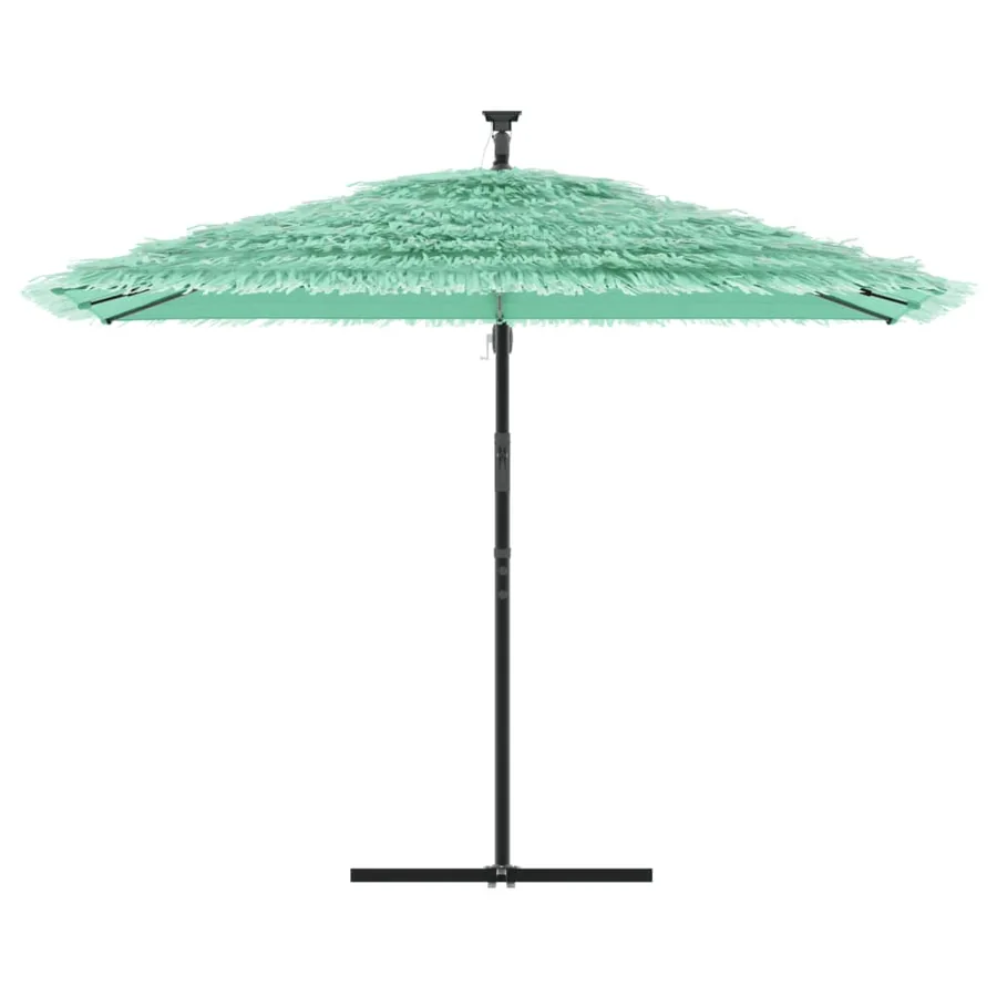 Parasol de jardin avec mât en acier vert 290x290x238 cm - 3