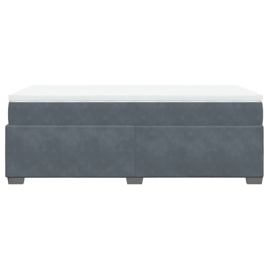 Sommier à lattes de lit avec matelas Gris foncé 100x200 cm - 8