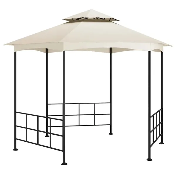 Belvédère avec parois 3,1x2,7 m Crème