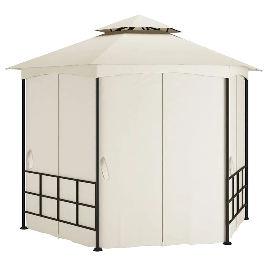 Gazebo with walls 3.1x2.7 m Cream - 3
