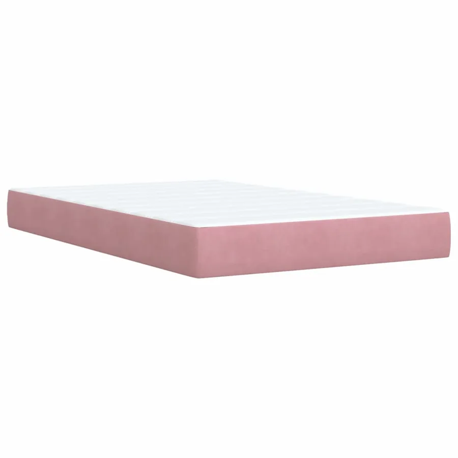 Sommier à lattes de lit avec matelas Rose 120x200 cm Velours - 6