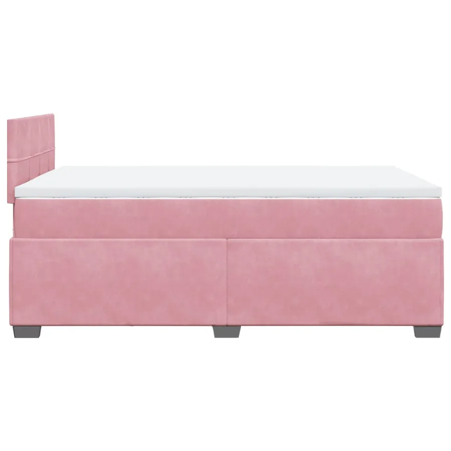 Sommier à lattes de lit avec matelas Rose 120x200 cm Velours - 11