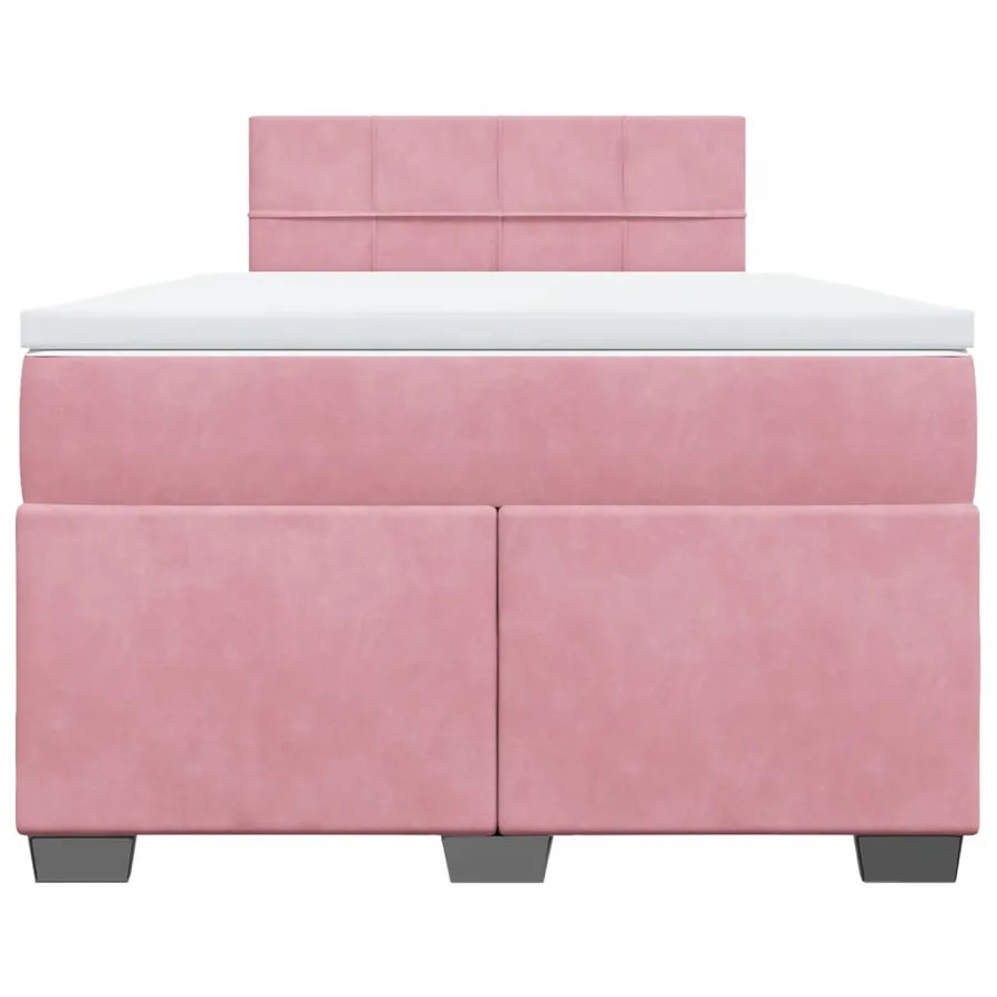 Sommier à lattes de lit avec matelas Rose 120x200 cm Velours - 6