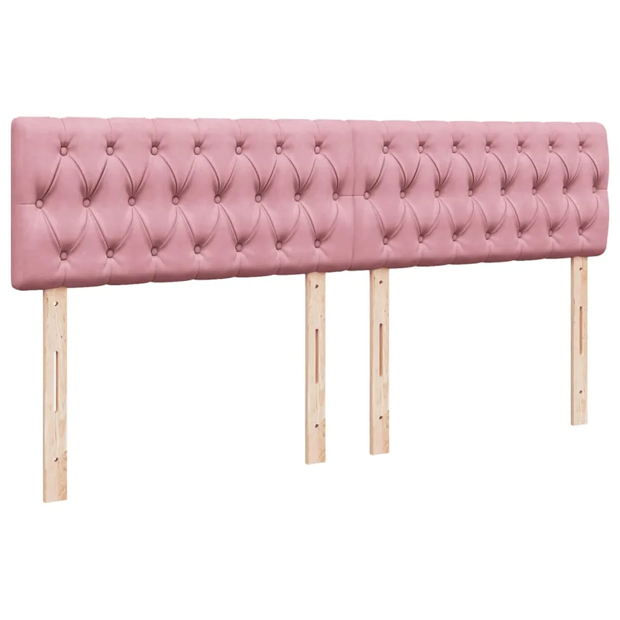 Sommier à lattes de lit avec matelas Rose 200x200 cm Velours - 8