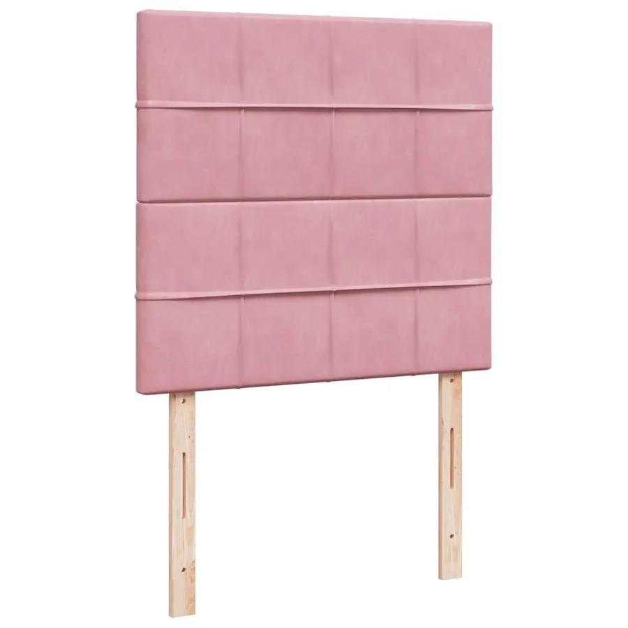 Sommier à lattes de lit avec matelas Rose 90x200 cm Velours - 7