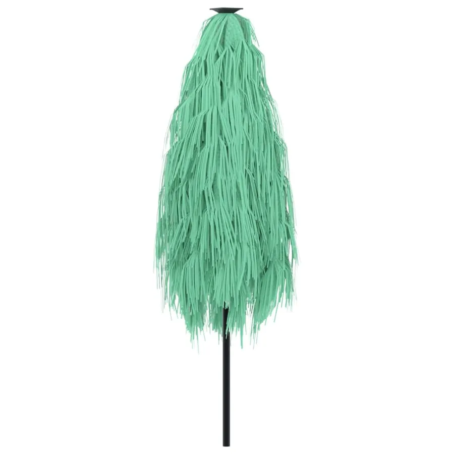 Parasol de jardin avec mât en acier vert 223x223x213 cm - 6