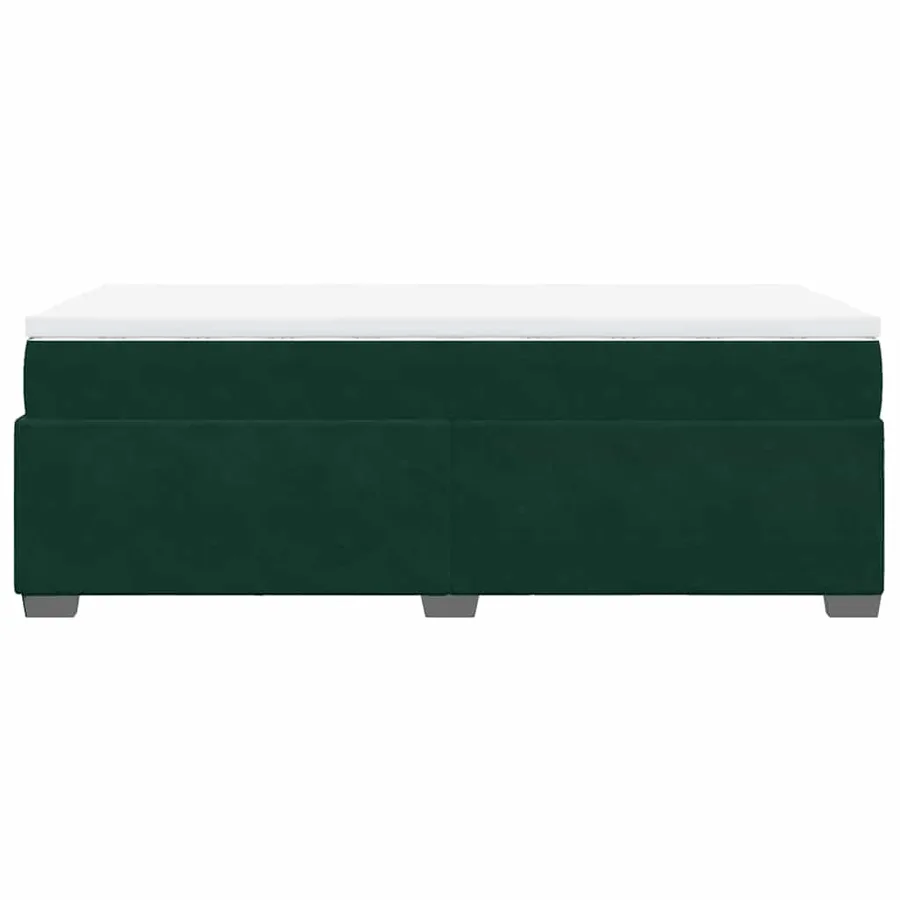 Sommier à lattes de lit avec matelas Vert foncé 100x200 cm - 8