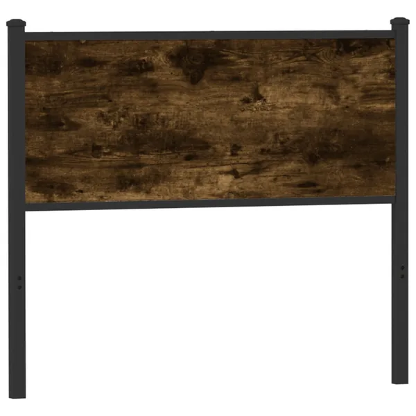 Tête de lit de remplacement chêne fumé 100 cm bois d'ingénierie et acier