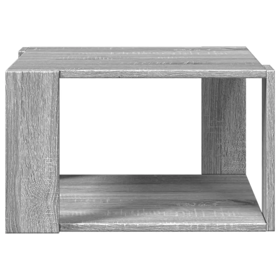 Table basse sonoma gris 51,5x51,5x30 cm bois d'ingénierie - 5