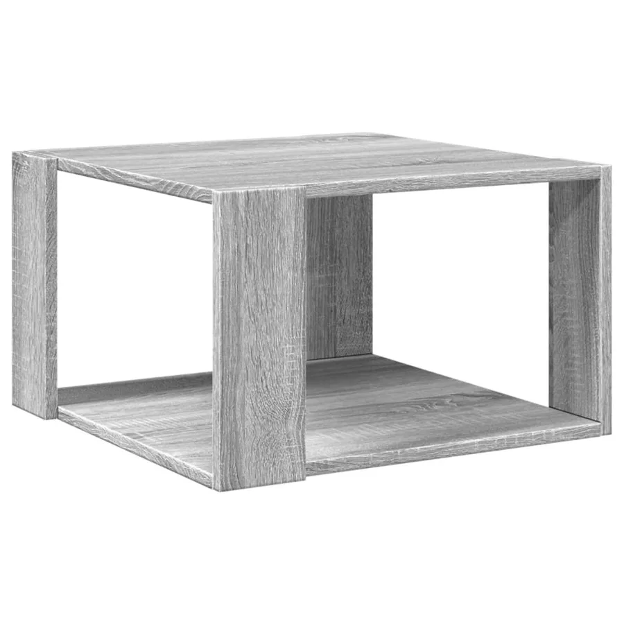 Table basse sonoma gris 51,5x51,5x30 cm bois d'ingénierie - 6