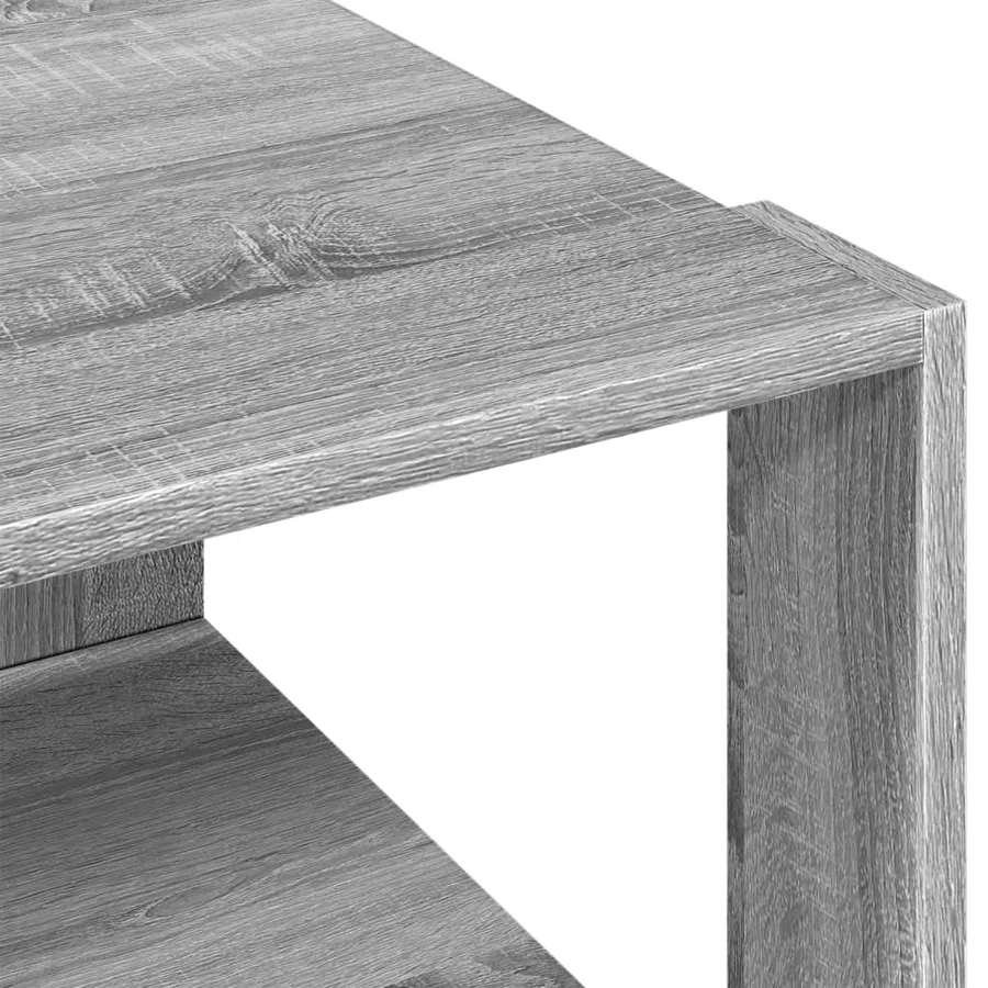 Table basse sonoma gris 51,5x51,5x30 cm bois d'ingénierie - 7