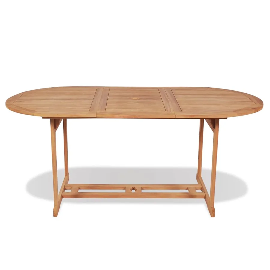 Garden table 180x90x75 cm Solid teak wood - 2