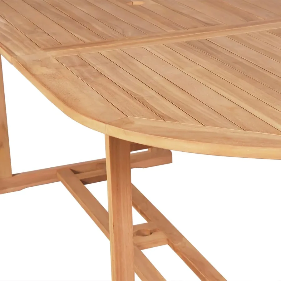 Garden table 180x90x75 cm Solid teak wood - 4
