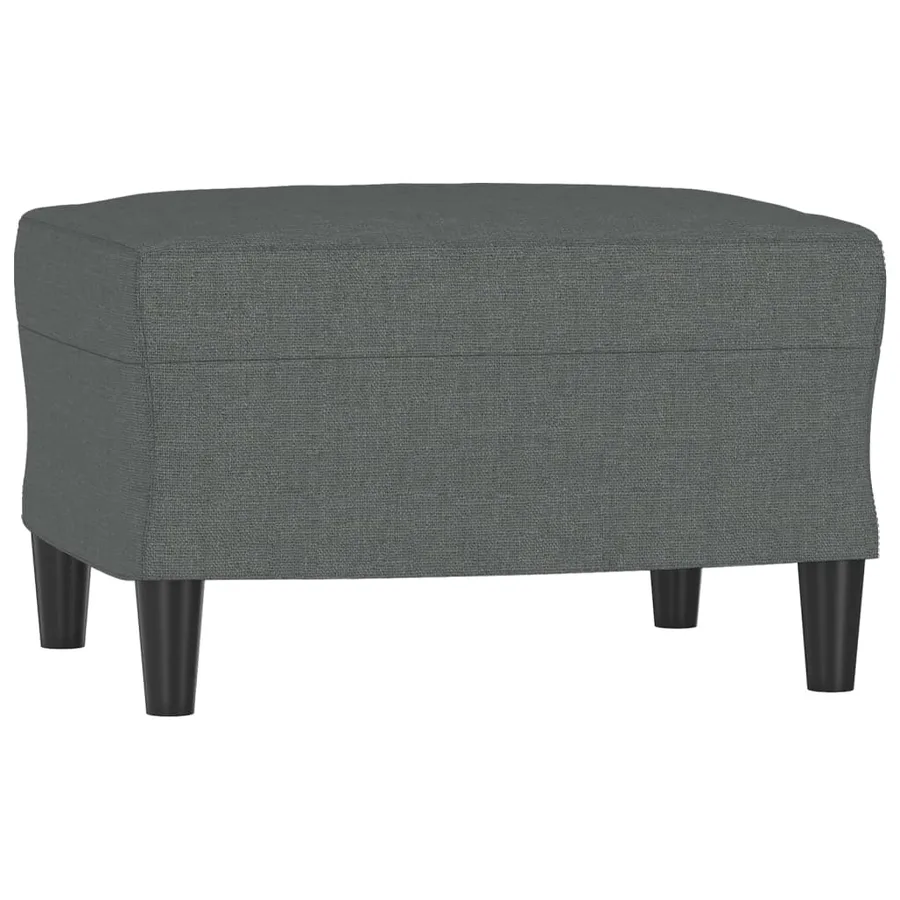 Ensemble de canapés 4 pcs coussins gris foncé tissu - 6