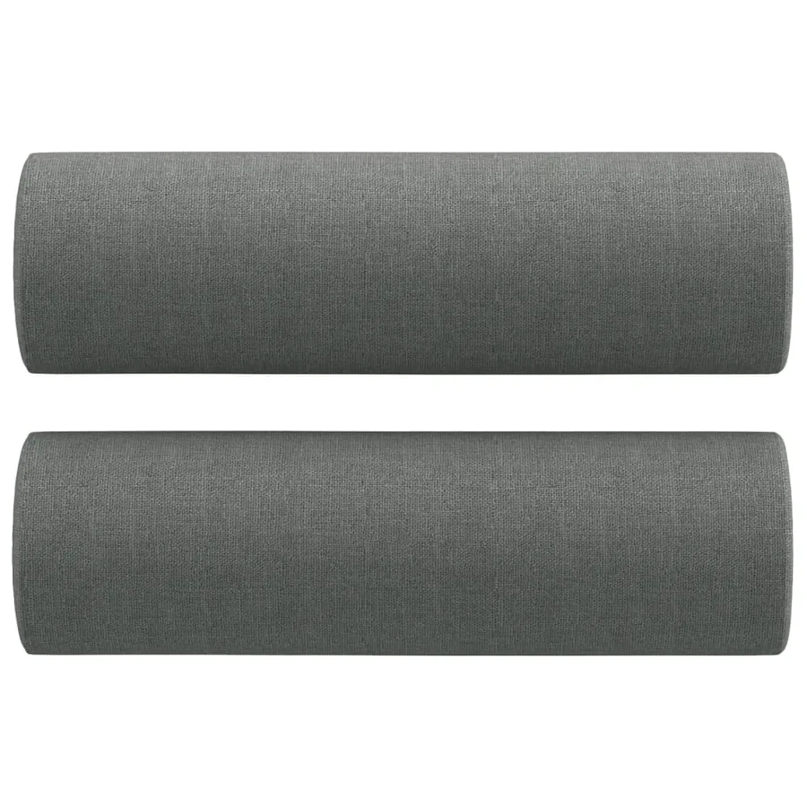 Ensemble de canapés 4 pcs coussins gris foncé tissu - 9