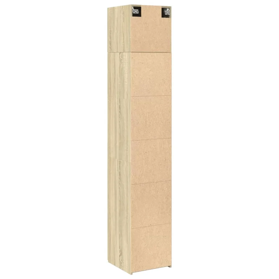 Armoire de rangement mince chêne sonoma 40x42,5x225 cm - 8