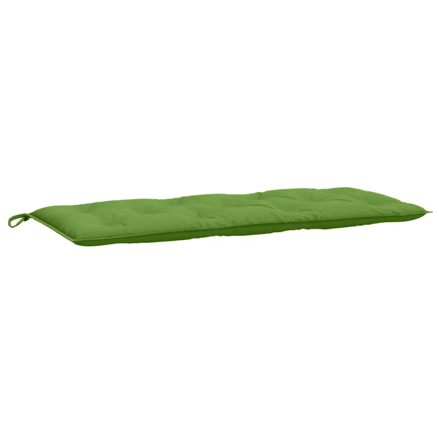 Coussin de banc de jardin vert mélangé 120x50x7 cm tissu - 2
