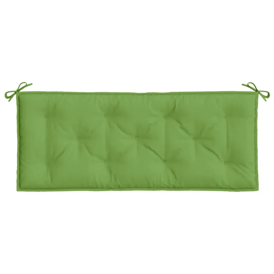 Coussin de banc de jardin vert mélangé 120x50x7 cm tissu - 4