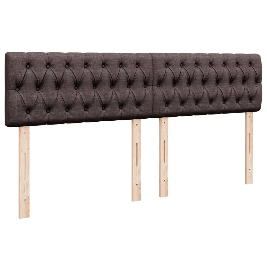 Sommier à lattes de lit avec matelas Marron foncé 200x200 cm - 8