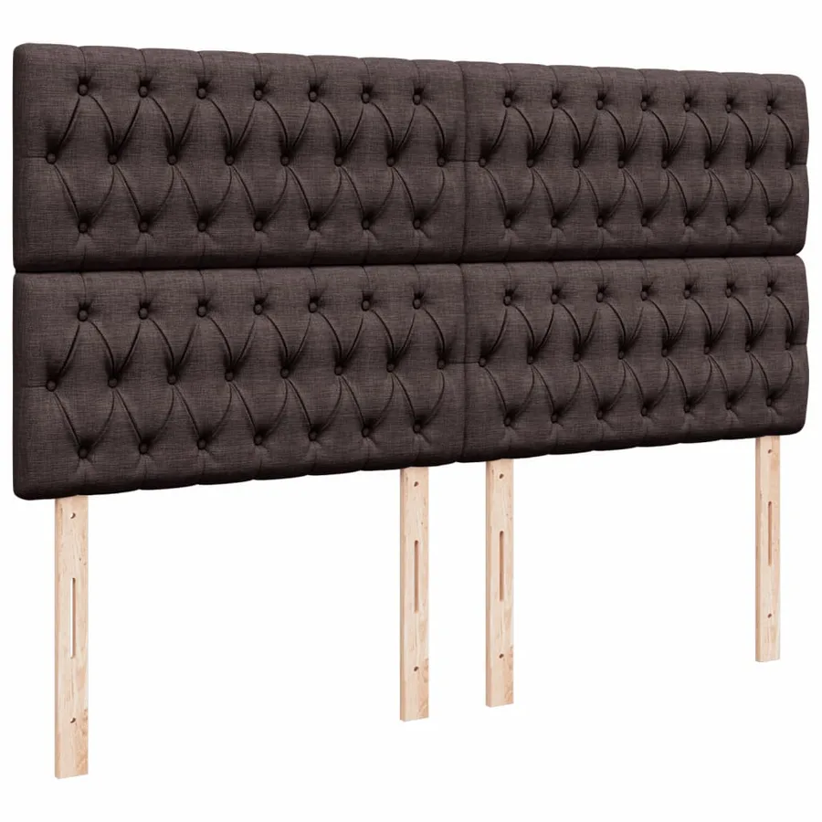 Sommier à lattes de lit avec matelas Marron foncé 200x200 cm - 7