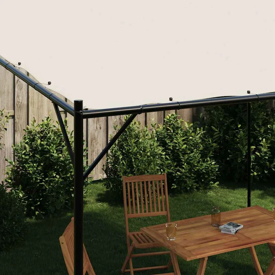 Gazebo White 4x4 m 180 g/m² Fabric and steel - 3