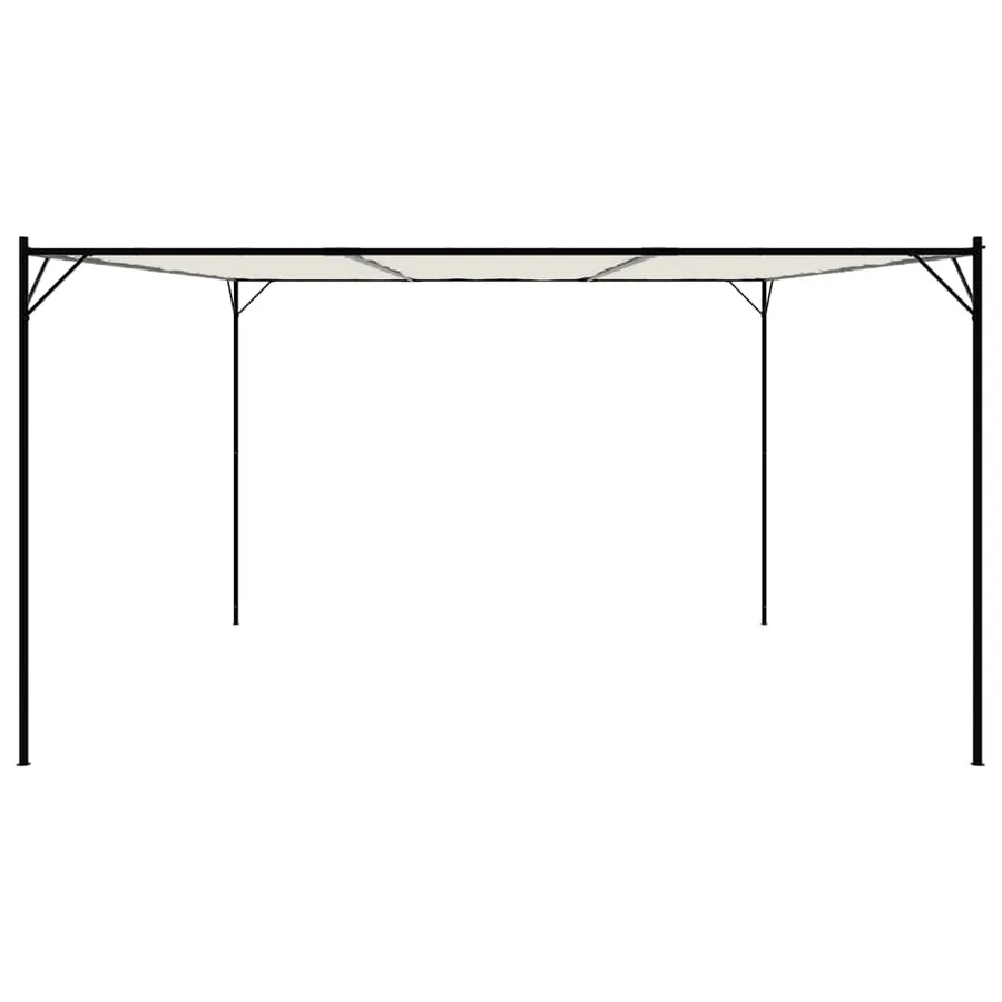Belvédère blanc 4x4 m 180 g/m² tissu et acier - 4