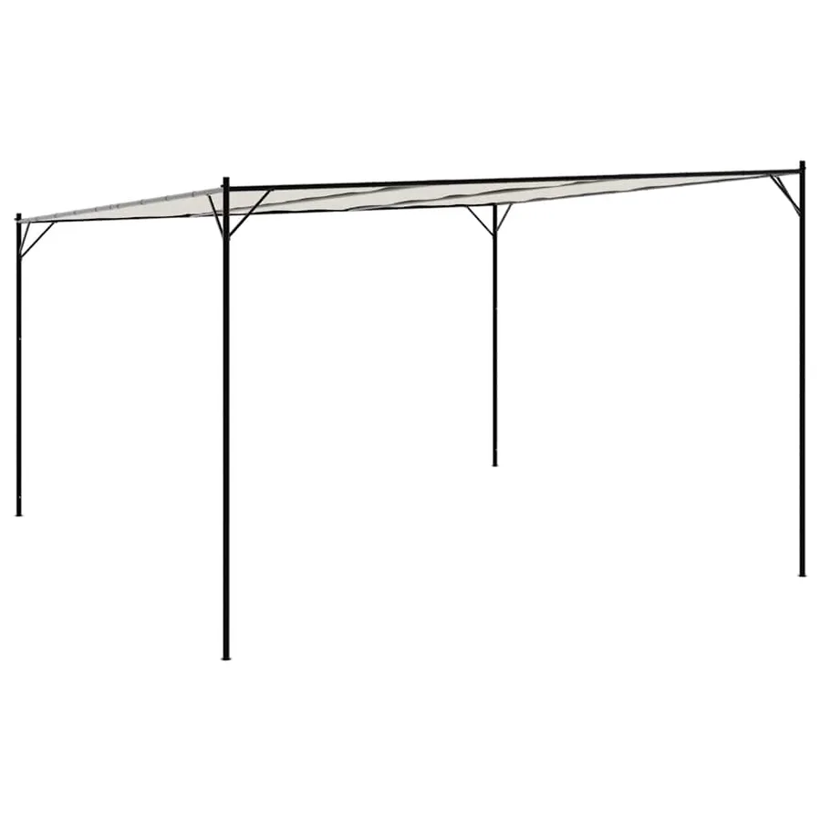Gazebo White 4x4 m 180 g/m² Fabric and steel - 6