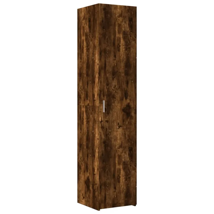 Armoire de rangement mince chêne fumé 40x42,5x225 cm - 6