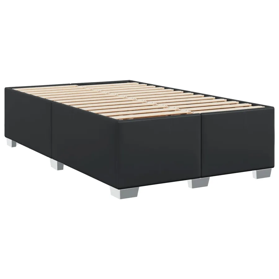 Sommier à lattes de lit matelas Noir 120x200 cm Similicuir - 5