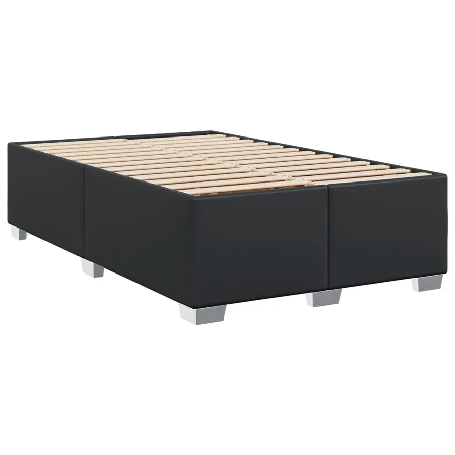 Sommier à lattes de lit matelas Noir 120x200 cm Similicuir - 8