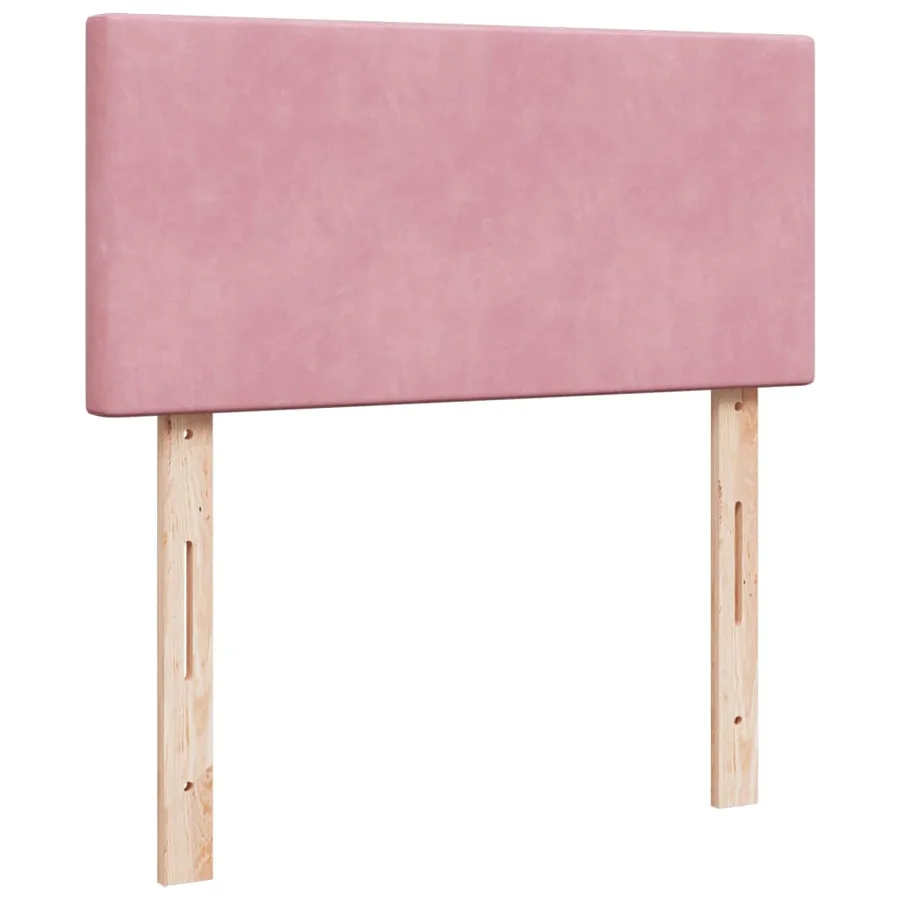 Sommier à lattes de lit et matelas Rose 80x200 cm Velours - 9