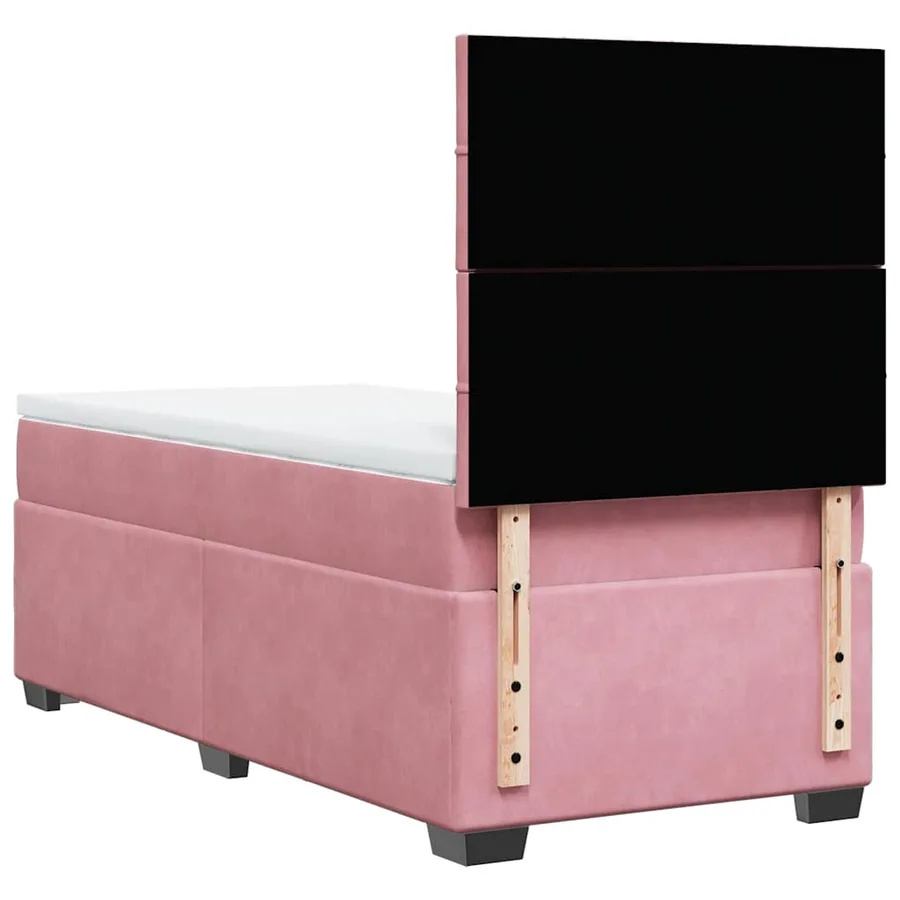 Sommier à lattes de lit et matelas Rose 80x200 cm Velours - 13