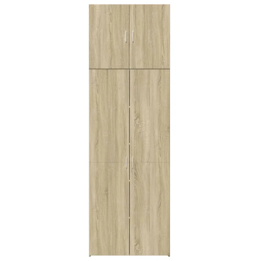Buffet haut chêne sonoma 80x42,5x249 cm bois d'ingénierie - 5
