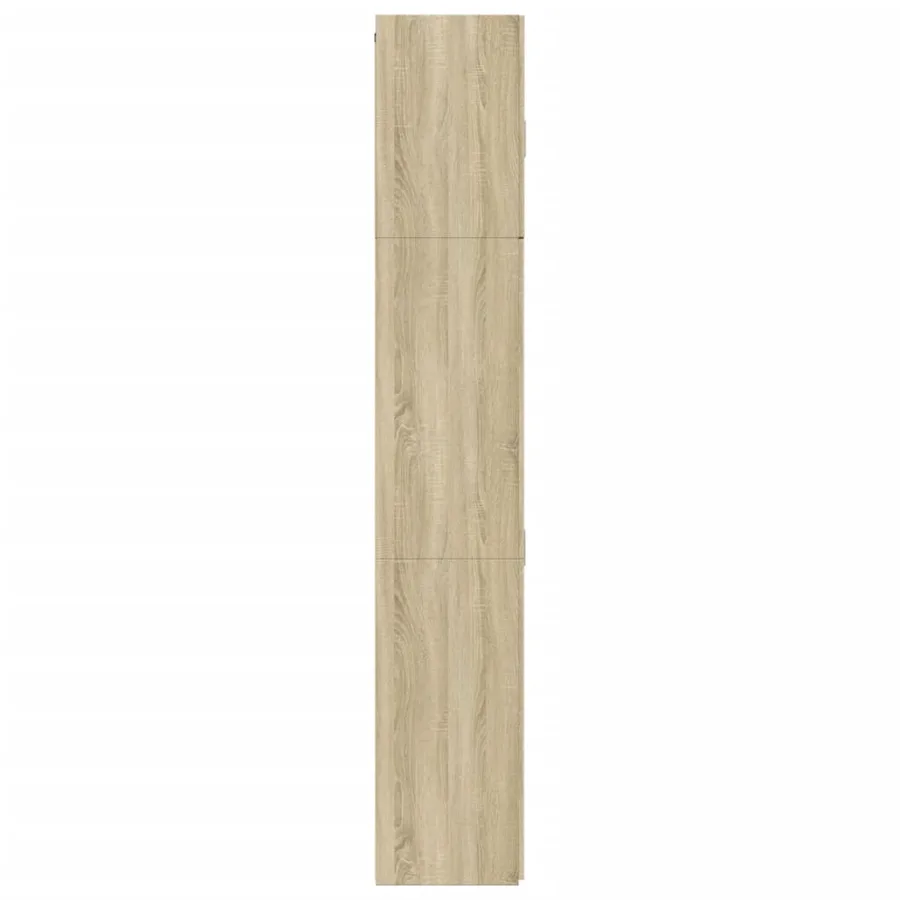 Buffet haut chêne sonoma 80x42,5x249 cm bois d'ingénierie - 7