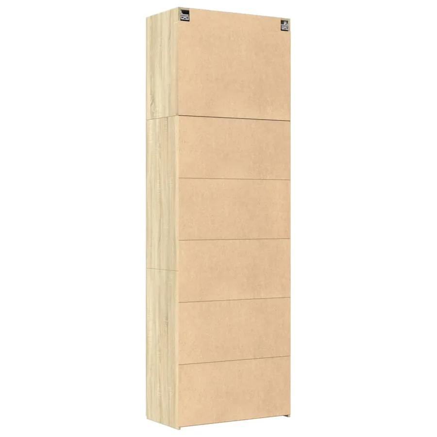 Buffet haut chêne sonoma 80x42,5x249 cm bois d'ingénierie - 8