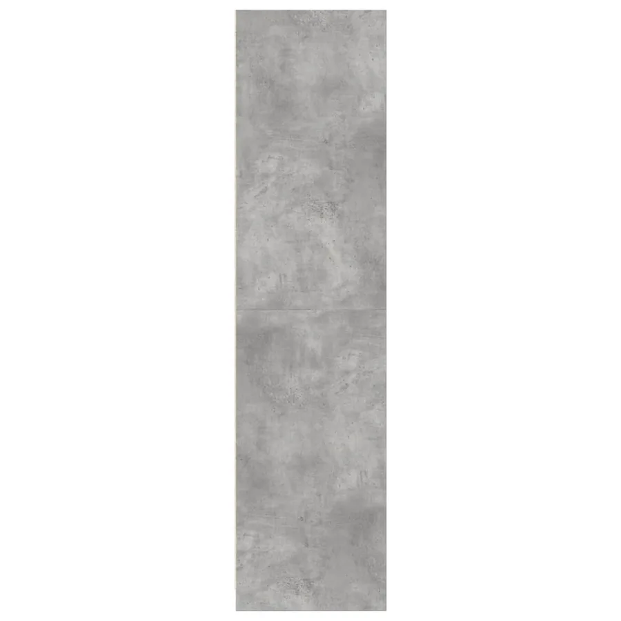 Garde-robe Gris béton 100x50x200 cm Aggloméré - 5