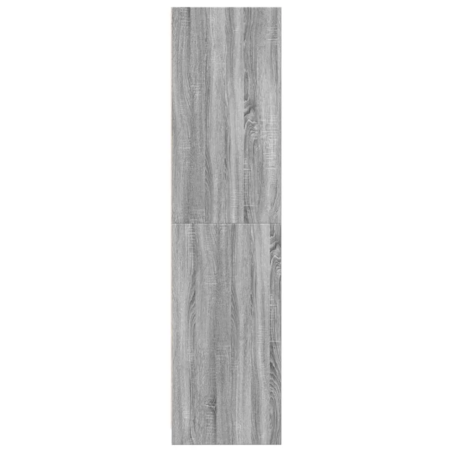 Garde-robe sonoma gris 100x50x200 cm bois d'ingénierie - 5