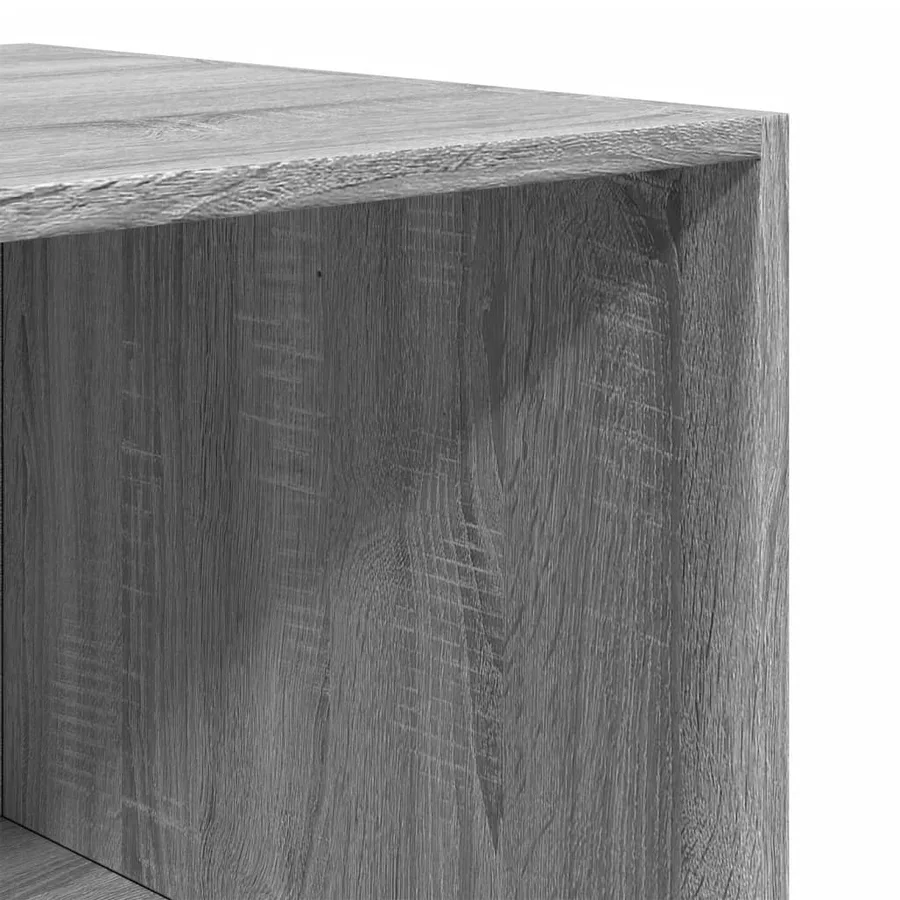 Garde-robe sonoma gris 100x50x200 cm bois d'ingénierie - 8