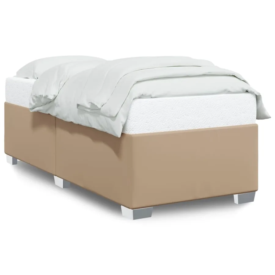 Cadre de lit sans matelas cappuccino 100x200 cm similicuir - 2